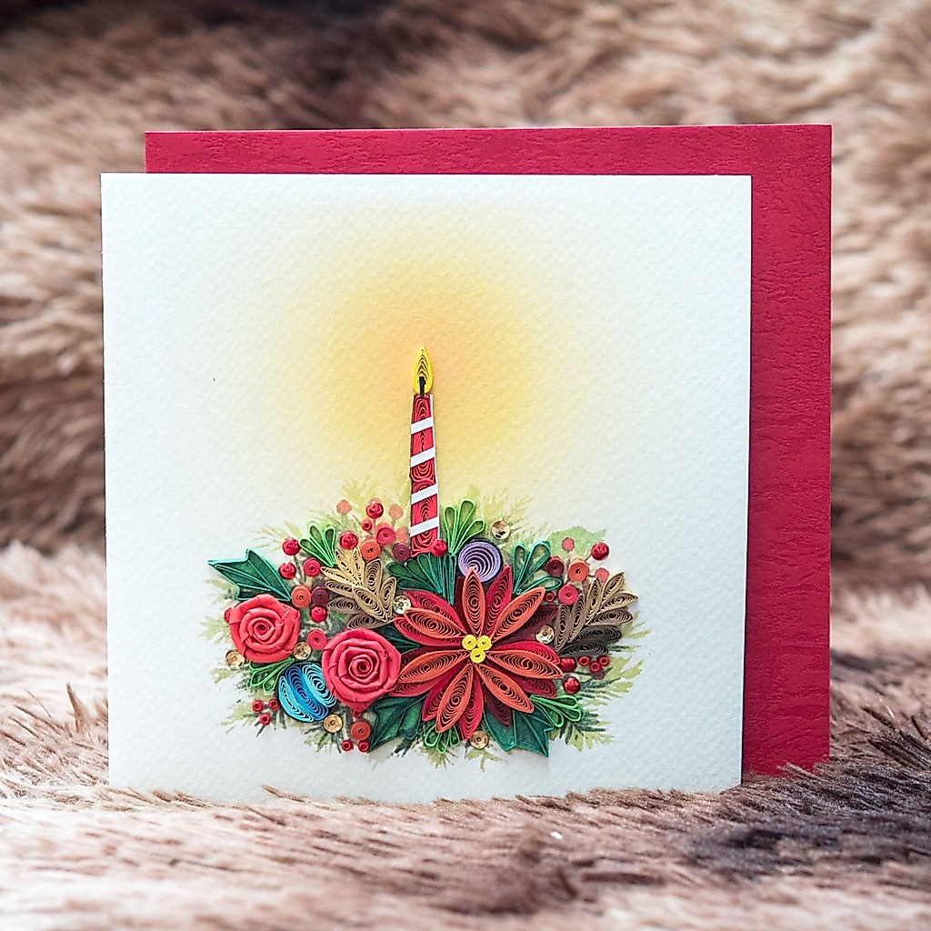 Thiệp Giáng Sinh Xmas36 / Quilling Card