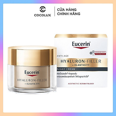Kem Dưỡng Đêm Eucerin Hyaluron Filler + Elasticity Night Giảm Nếp Nhăn Sâu & Chảy Xệ 50ml