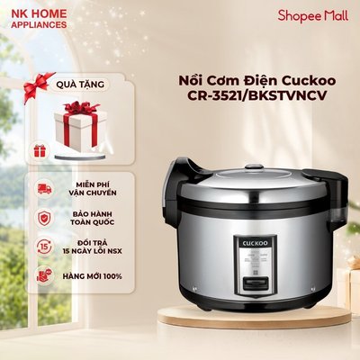 Nồi Cơm Điện Cuckoo CR-3521/BKSTVNCV 6.3L - Công Nghiệp - Gia Nhiệt 3D | Bảo hành chính hãng