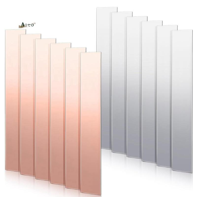 12 Chiếc Đồng Nguyên Chất Kẽm Anode Tấm 99,9% Độ Tinh Khiết Cao Đồng Kẽm Dây Điện Cực 0,04 Inch X 0,