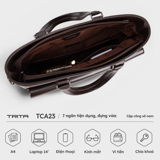 Cặp công sở Trita (Thời trang nam - Cặp da TCA23) Bagsmart
