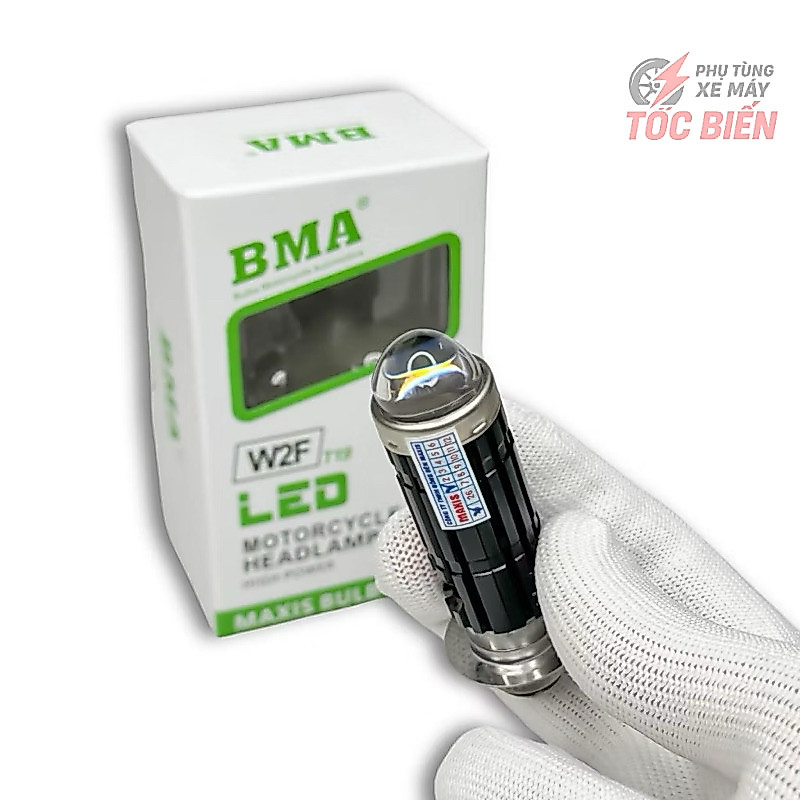 Đèn Led Bi Cầu BMA W2F Chân M5 - T19 Cho Dream, Wave Nhỏ, Future 1,2, Sirius, EX Nhỏ, Cub 81 82
