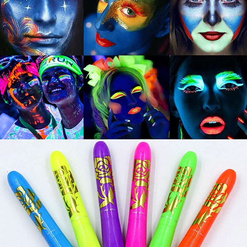 Glow In The Dark Face Paint Halloween Marker Face Body Paint
