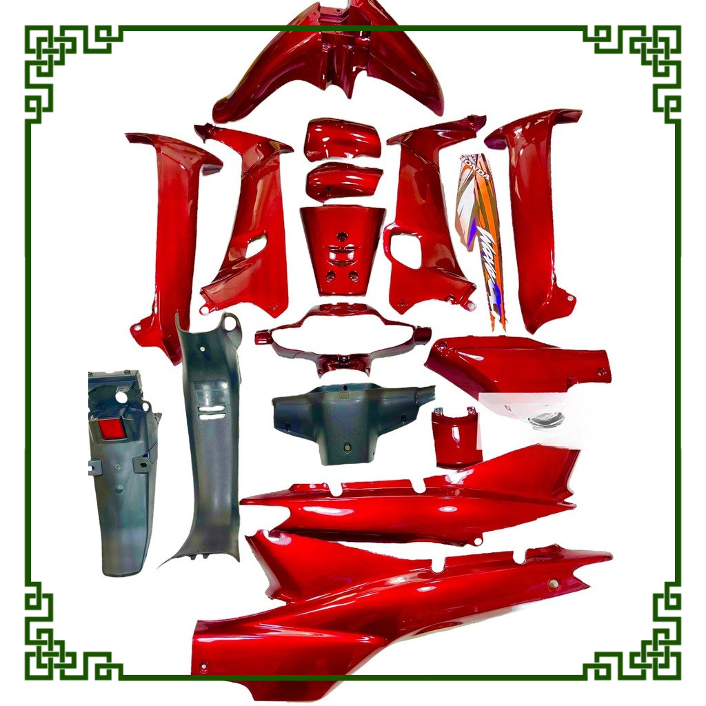 dàn áo wave nhỏ đỏ kendy, áo wave alpha - wave nhỏ đỏ đô đỏ kendy - tặng tem