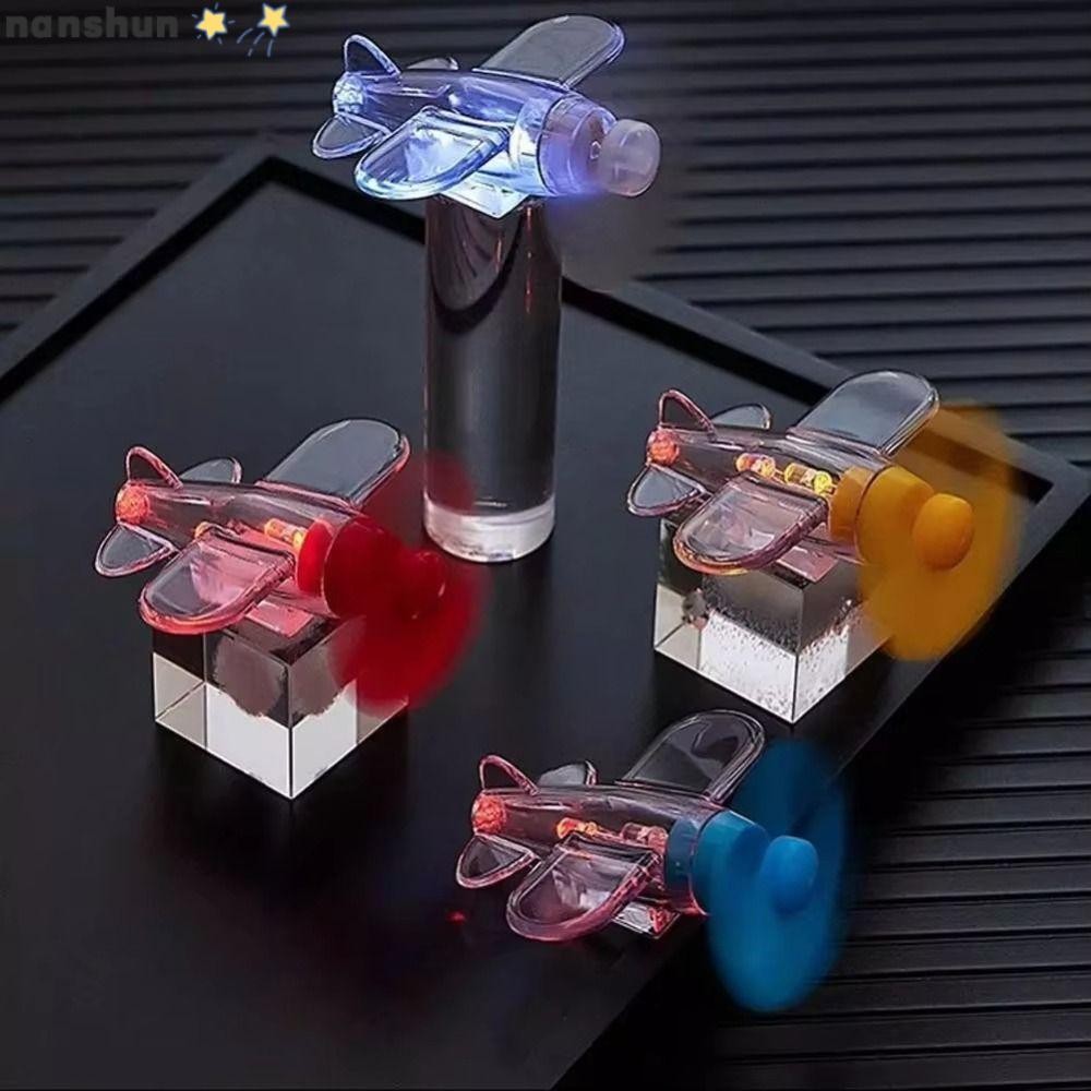 Máy bay phát điện gió NANSHUN, Máy bay đèn LED bằng nhựa nhẹ LED, Đỏ xanh vàng Máy bay trong suốt Tr