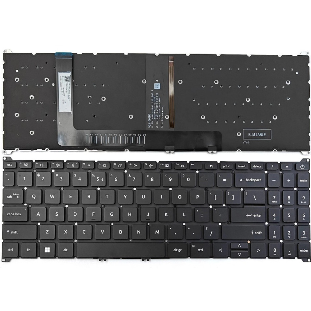 Bàn phím laptop Acer A315-24 A315-24P A315-59, A315-59G, A515-47, A515-57 , A715-51, A715-76, S50-54