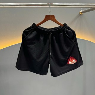 [DEAL Mở Bán] Quần Short Đùi Nam Nữ Họa Tiết Thêu Lửa Chất cotton mát hottrend mặc Siêu Phong Cách