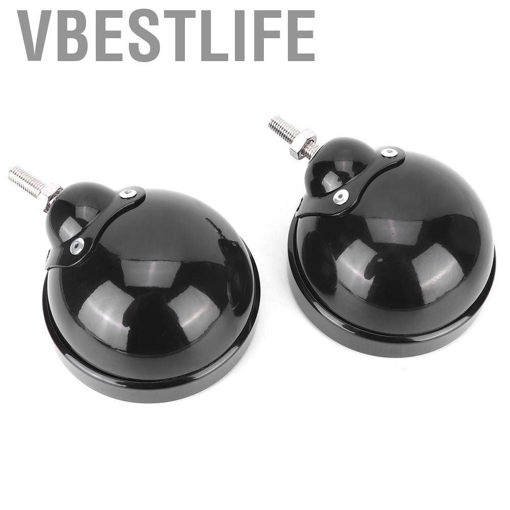 VBESTLIFE Vỏ đèn Aluminum Light Light Light Light Light cho 2 bộ 4,5 inch màu đen