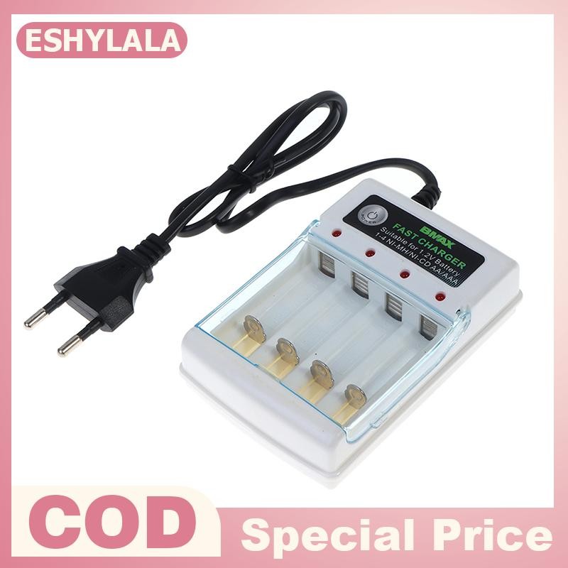 [Bea-t] Bộ sạc pin sạc AA AAA 1.2V 1.5V cho đồ chơi điều khiển từ xa phích cắm EU [[mới]