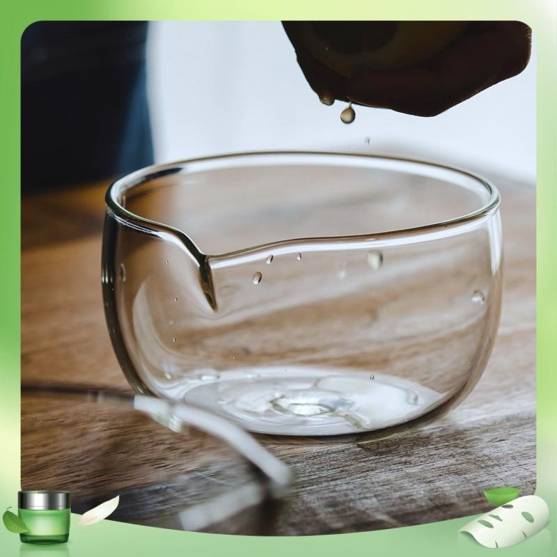 Bát Chawan Thuỷ Tinh Có Mỏ Pha Chế Matcha