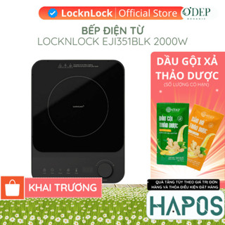  Bếp điện từ LocknLock Induction cooker EJI351BLK công suất 2000W - Màu đen - HAPOS HEL 