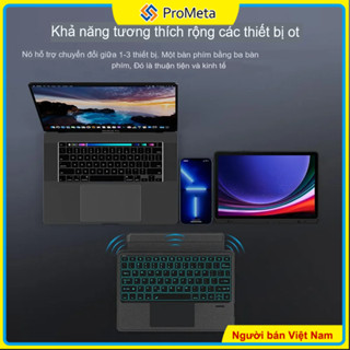Bàn phím không dây cho Samsung Tab S10 S9 S8 S7 FE A9 A8 S6 Lite Wireless Keyboard Touchpad Cover Backlight