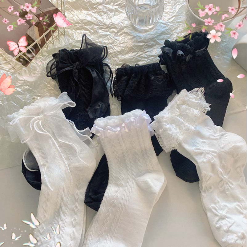 Tất ren nữ, tất lolita nữ, tất jk nữ, phong cách lolita