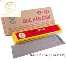 (LẺ 1KG) QUE HÀN KIM TÍN 2.5 Li- 3.2 Li- 4li QUE HÀN SẮT-( TÁCH LẺ KHÔNG PHẢI NGUYÊN HỘP)
