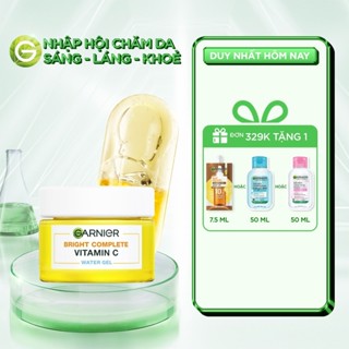 Kem dưỡng ẩm Garnier Water Gel mỏng nhẹ cấp ẩm tới 48H & hỗ trợ sáng da 50ml
