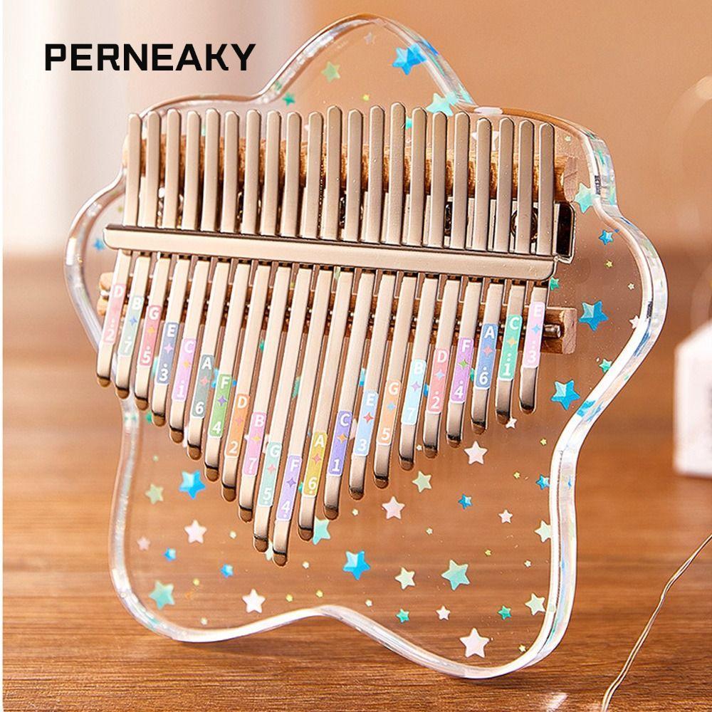 PERNEAKY Ngón Tay Cái Piano, 17 Phím Đồ Chơi Quà Tặng Mini Ngón Tay Cái Piano, Mini Tinh Tế Nhạc Cụ 
