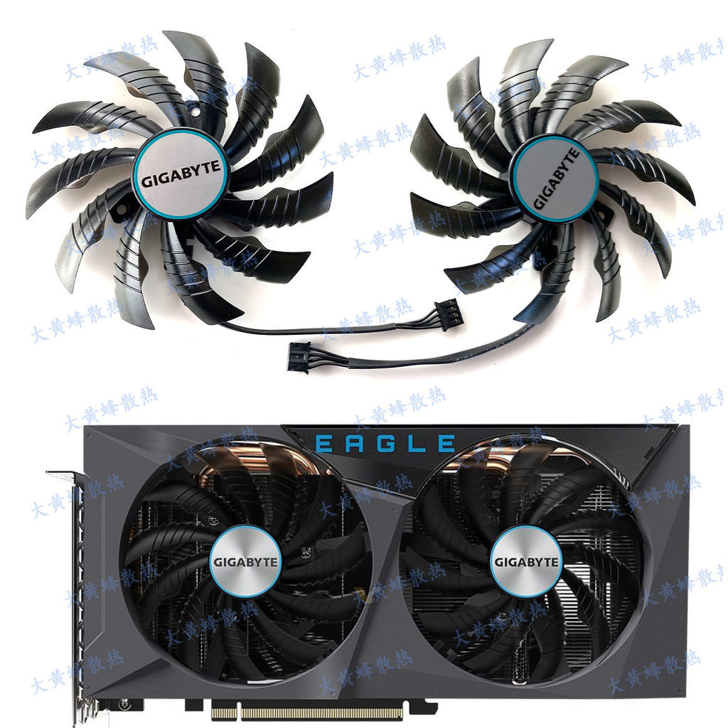 GIGABYTE GIGABYTE RTX3060ti 3060 3050EAGLE Quạt đồ họa Falcon PLD10010S12H