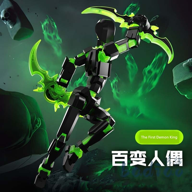 dummy 13 action figure Đa dạng Từ Tính Dạ Quang Khối Xây Dựng Búp Bê Full Joint Di Chuyển Được DIY L