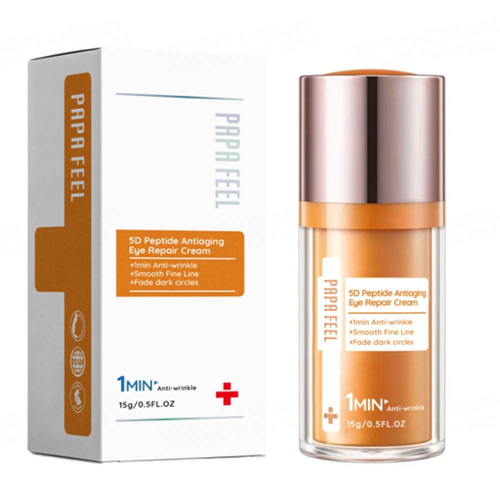 PAPA FEEL Eye Cream Anti Aging Wrinkle Firming 15g Eyebag Remover Cream Eye Care 5D