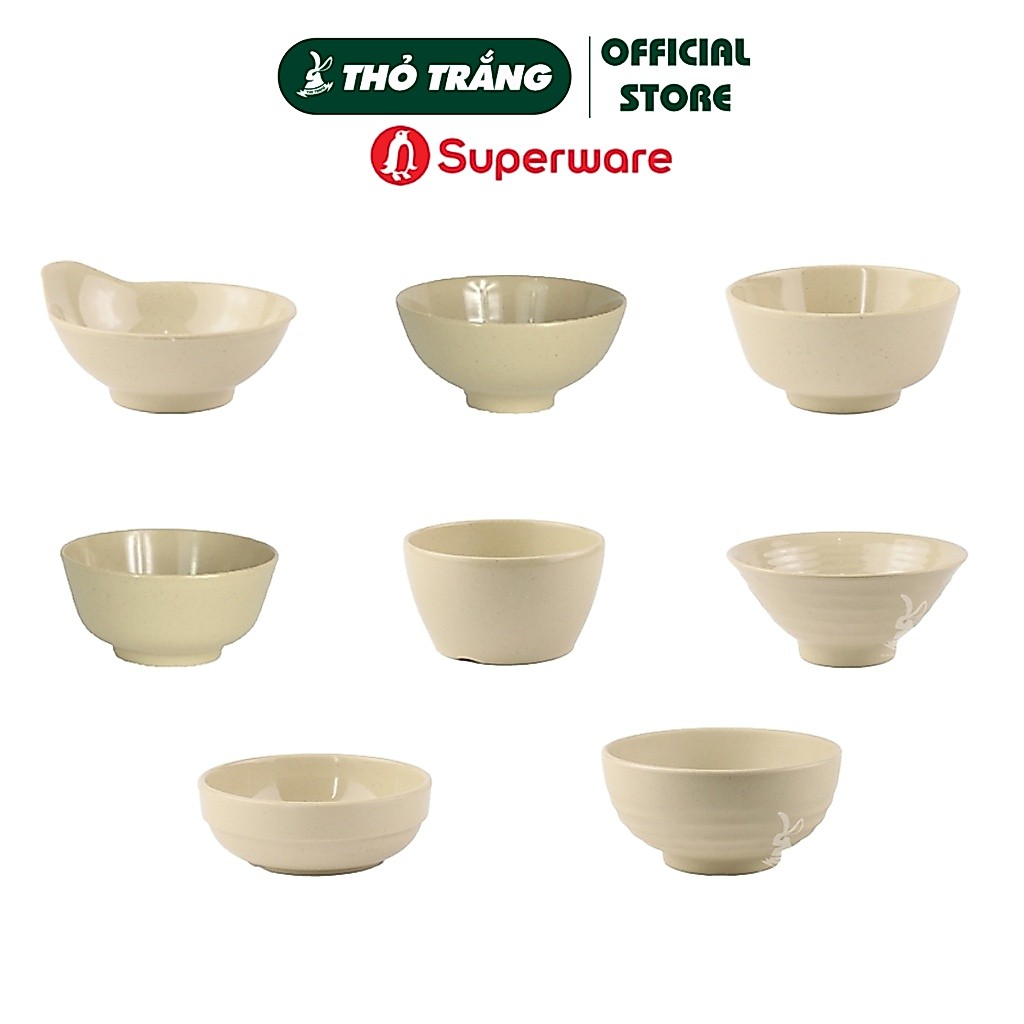 Chén Cơm Màu STONE Melamine Srithai Superware Thái Lan Cao Cấp
