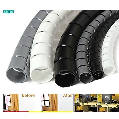 Ống lò xo ruột gà bọc dây cáp điện xe hơi ô tô kiểu xoắn ốc bảo vệ bao luồn chống bụi nước va đập bẩ