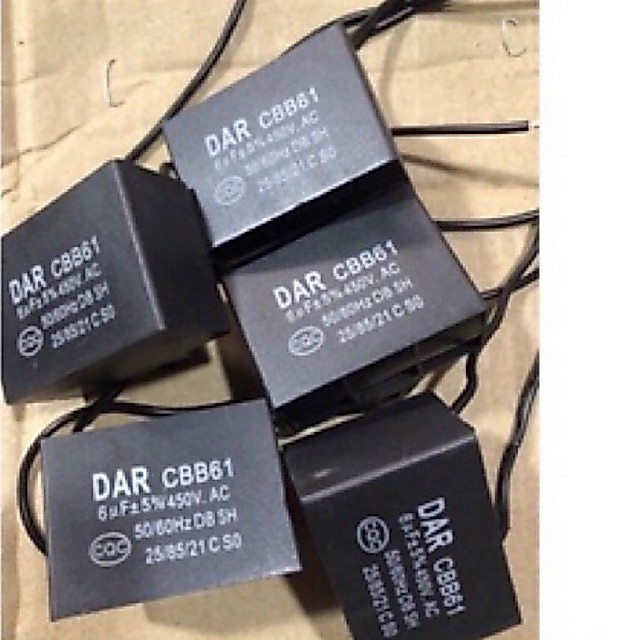 Tụ    quạt    6uf    450V