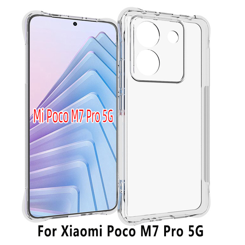 Ốp lưng Poco M7 Pro 5G Vỏ điện thoại trong suốt mềm cho Xiaomi Poco M7 Pro PocoM7Pro 5G