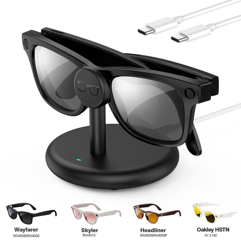 Thích hợp cho phụ kiện sạc kính Meta Ran-Ban Ray-Ban Đế sạc Oakley Smart AI [YHL]