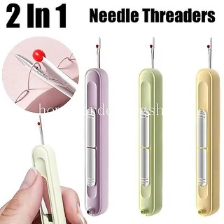 2 Trong 1 Kim Ren Nhanh Tháo Rời Ren An Toàn Thiết Kế Hai Đầu Thép Di Động Handmade Phụ Kiện May Vá