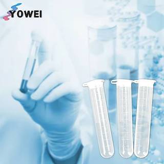 YOWEI 20 Cái 10ml Máy ly tâm nhựa Phòng thí nghiệm Ống nghiệm Hộp đựng mẫu lọ có VN