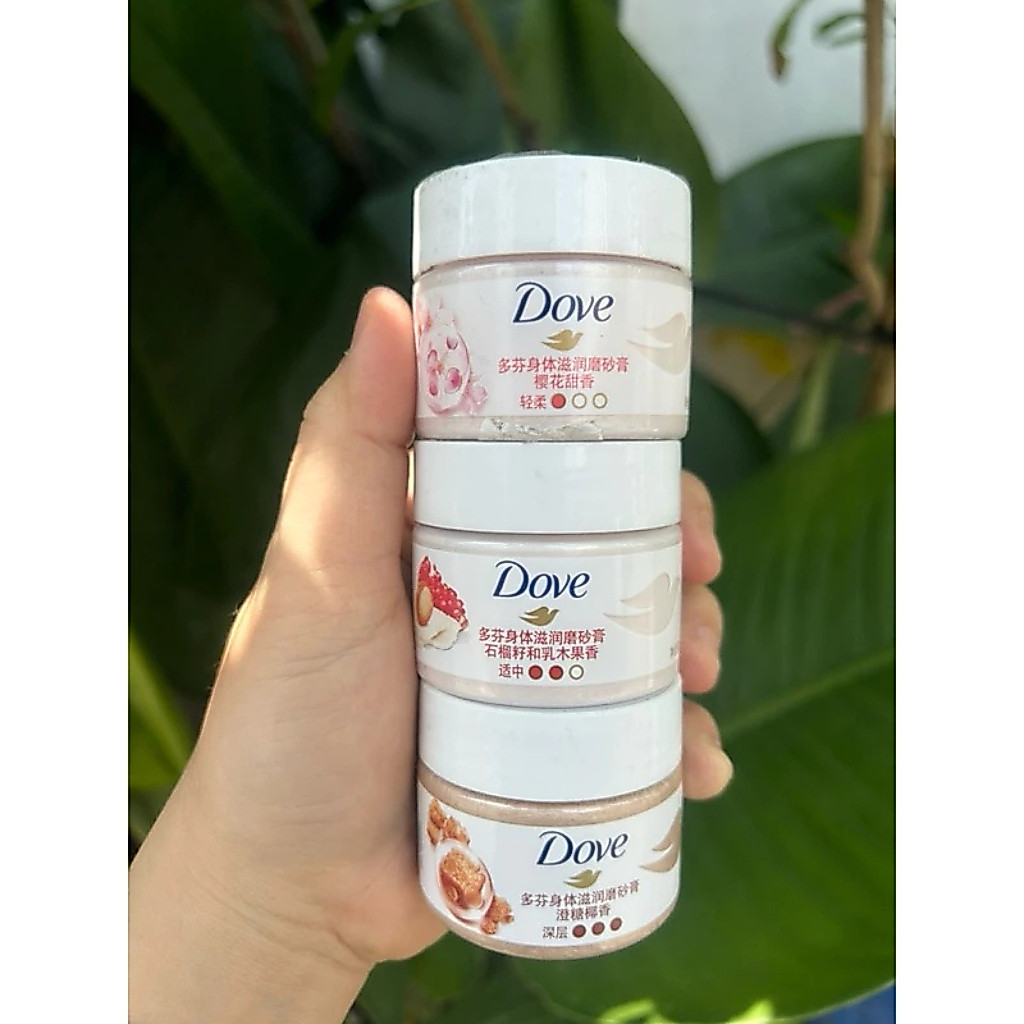 Combo 2 Lọ Tẩy Tế Bào Chết Toàn Thân Dove 50g-Hàng Mini