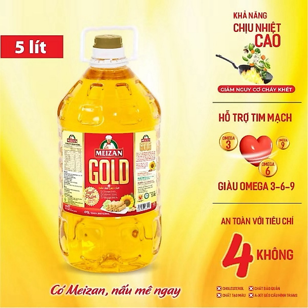 Dầu ăn cao cấp Meizan Gold 5L