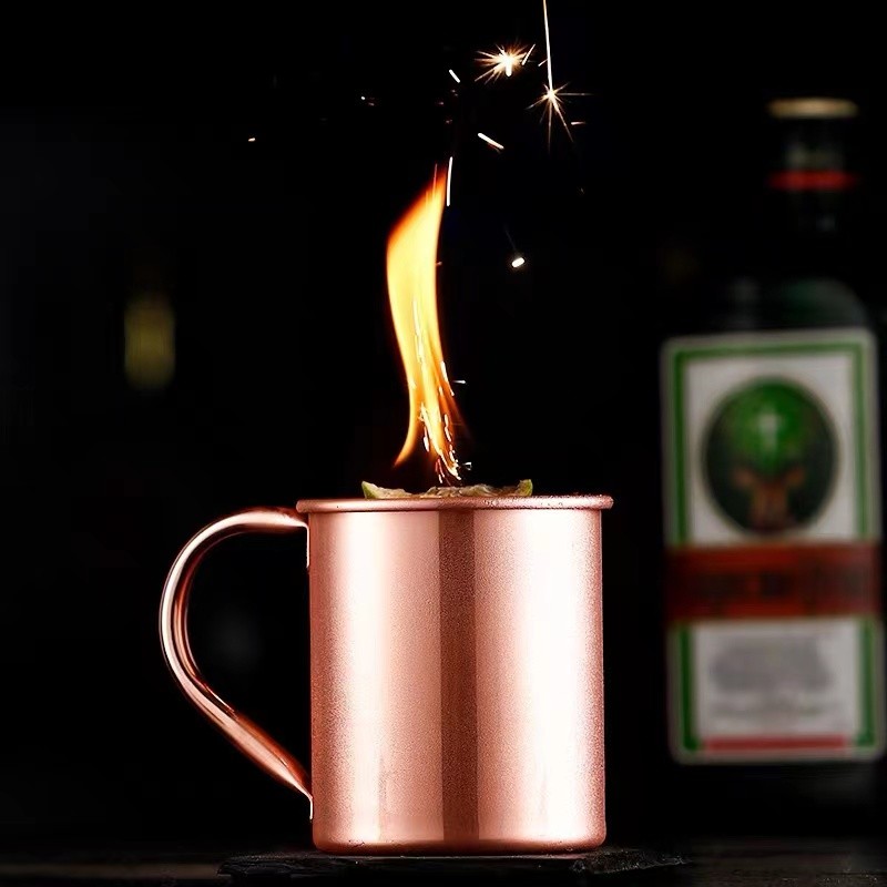 Chiến lược thanh Cốc đồng dày Moscow Mule Cup MoscowMule Bề mặt bóng bằng thép không gỉ Sáng tạo Coc