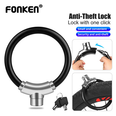 Khóa xe đạp Fonken chống nước, khóa xích và vòng hợp kim, bền bỉ cho việc leo núi