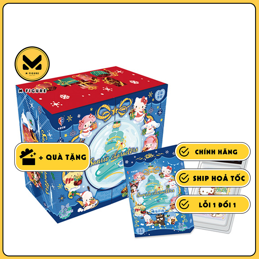 THẺ BÀI Sanrio Characters - Winter Celebration - Polaroid Tranding Card (Kabao) PACK CARD CHÍNH HÃNG