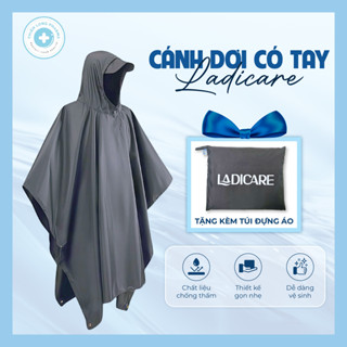 [Loại tốt] Áo mưa CÁNH DƠI LADICARE - Áo mưa kín vải da cá siêu bền phù hợp nam nữ đi xe máy