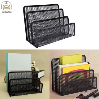 Khay Lưới Đen Đựng Tài Liệu Giấy Tờ Để Bàn Văn Phòng Tiện Lợi GUOUqna