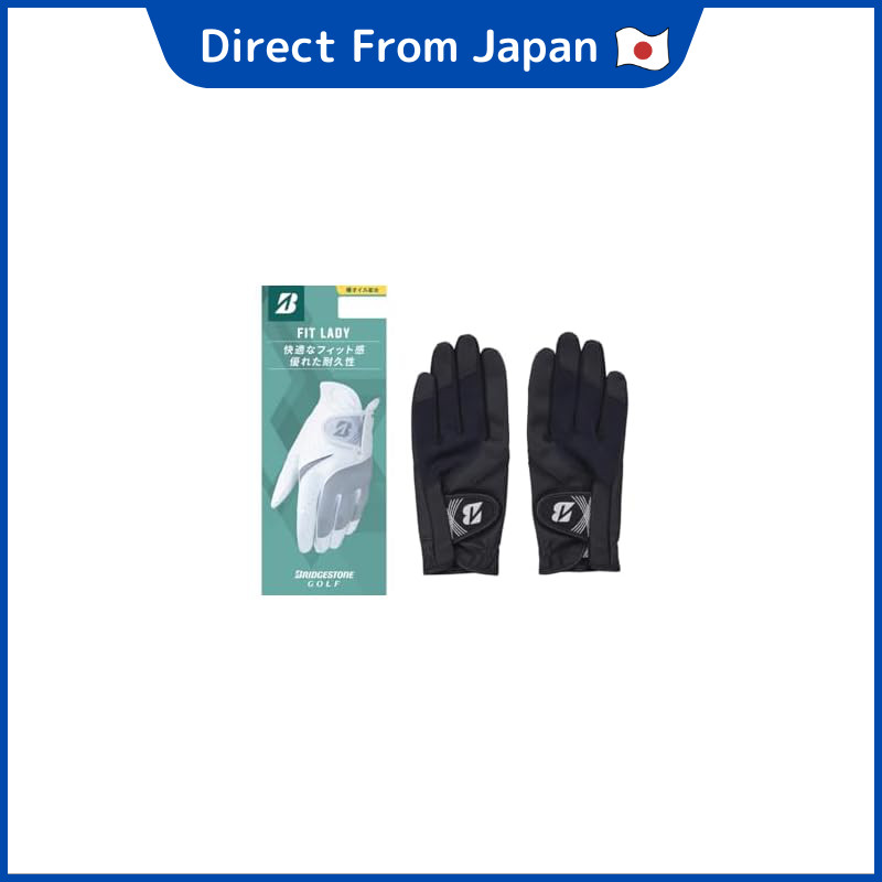 BRIDGESTONE Golf Gloves FIT LADY Black Both Hands 21cm Ladies GL25L4BK21