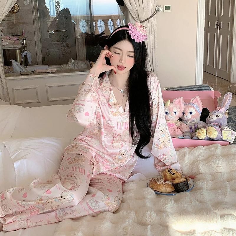 B56 Bộ PIZAMA Latin GẤU HỒNG Siêu Xinh - Hàng Chuẩn QCCC