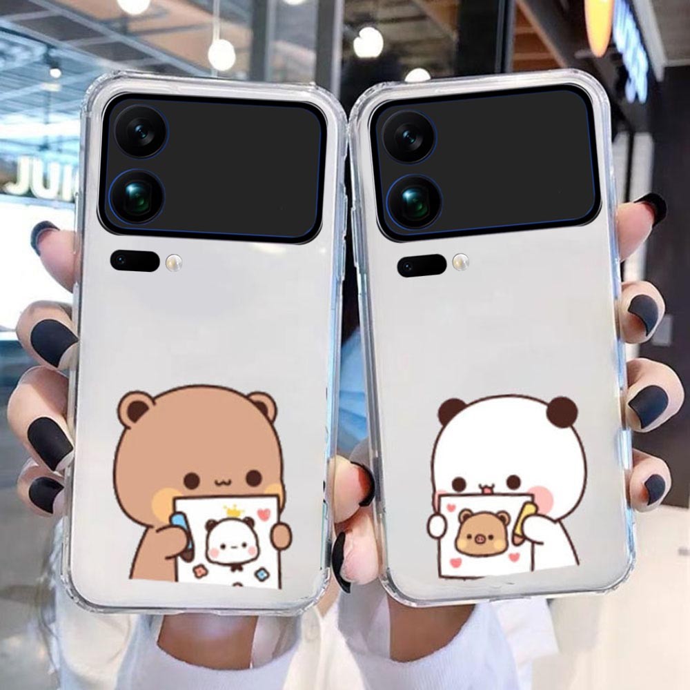 Dành Cho Xiaomi 17 15T Pro Max 5G Ốp Điện Thoại Cặp Đôi Bubu Và Dudu Vỏ Hoạt Hình Trong Suốt Trong S