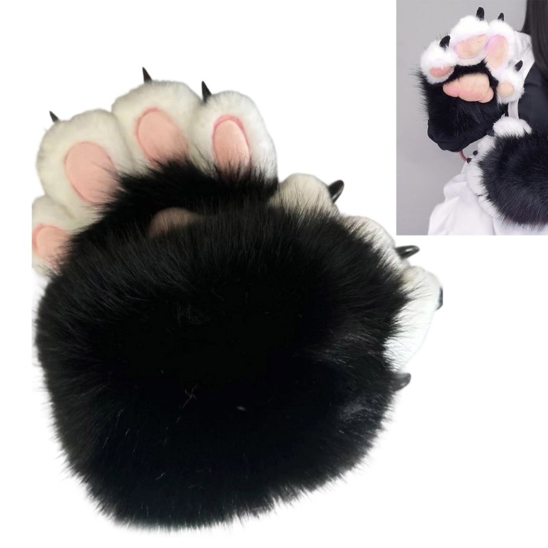 COME Cats Paws Găng tay có móng vuốt Cosplay Động vật Paws Găng tay Therians Paws Fursuit