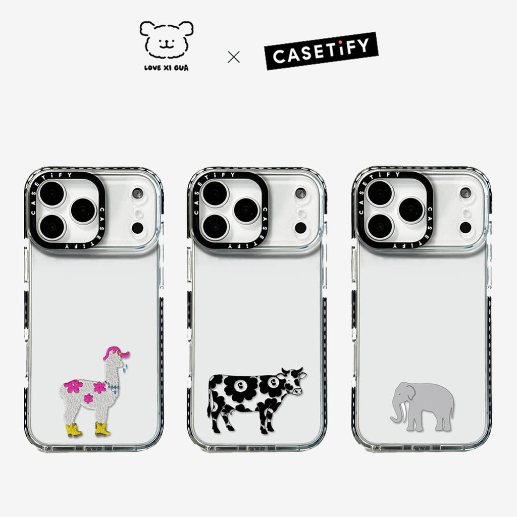 Ốp Điện Thoại Voi Bò Dễ Thương Cho IPhone 17 16 Pro Max 17Air 17 16 15 14 13 12 11 Vỏ Bảo Vệ Chống S
