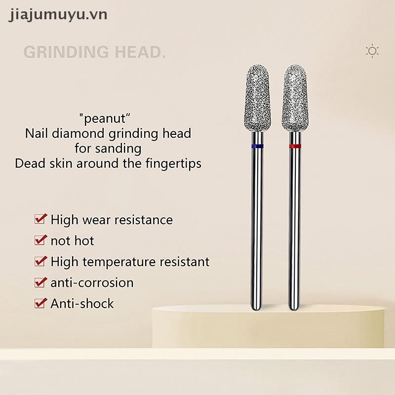 JIAJUMUYU Cuticle Clean Carbide Nail Drill Bit, Diamond Rotary Burrs Electric Nail File null