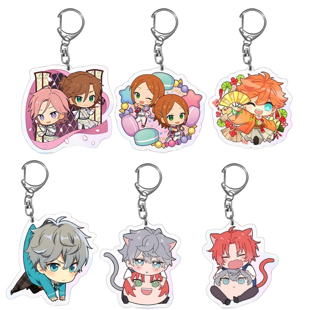 Anime Fans Gifts HD Character Ensemble Stars Hokuto Hidan Anime Figure Pendant Acrylic Keychains Acc