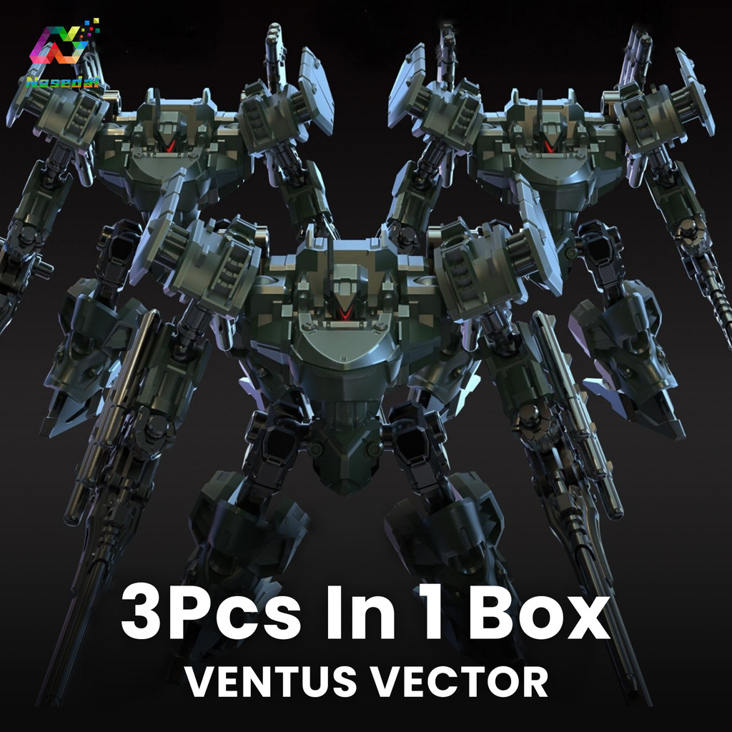 Sheik Mainland 3 Cái / hộp Muge-R2 3MIN Project Ventus Vector Robot Model Kit 1 / 60 Quy Mô Lắp Ráp 