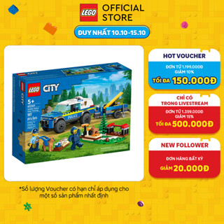 LEGO CITY 60369 Xe Huấn Luyện Cảnh Khuyển (197 Chi Tiết)