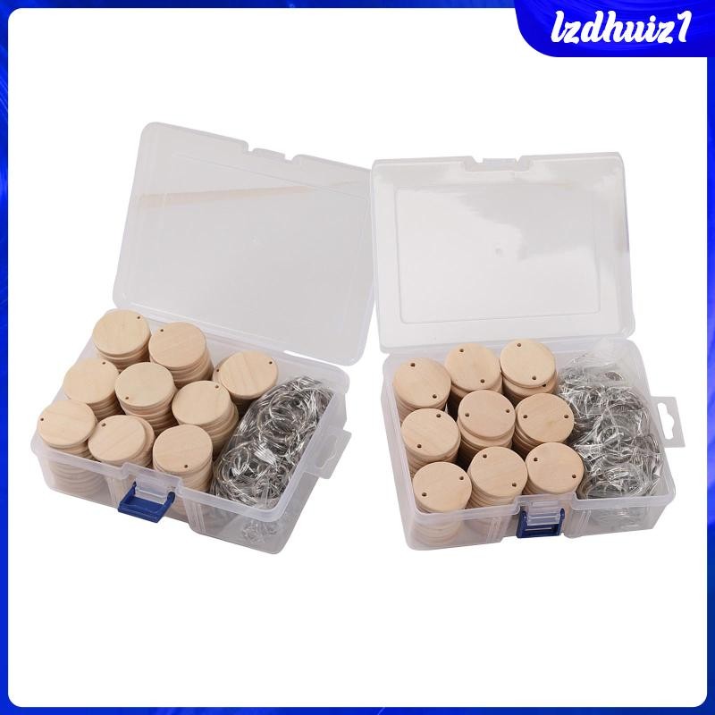 100 / gói Khoảng trống bằng gỗ Điểm chính, Móc chìa khóa Vòng chính, Thẻ móc chìa khóa Điểm chính bằ