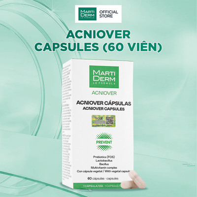 Viên Uống Bổ Sung Ngăn Ngừa Mụn - MartiDerm Acniover Capsules (60 viên)