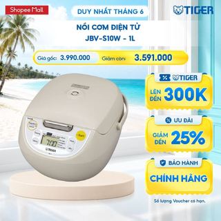 Nồi cơm điện tử tiger jbv-s10w - 1l - hàng chính hãng