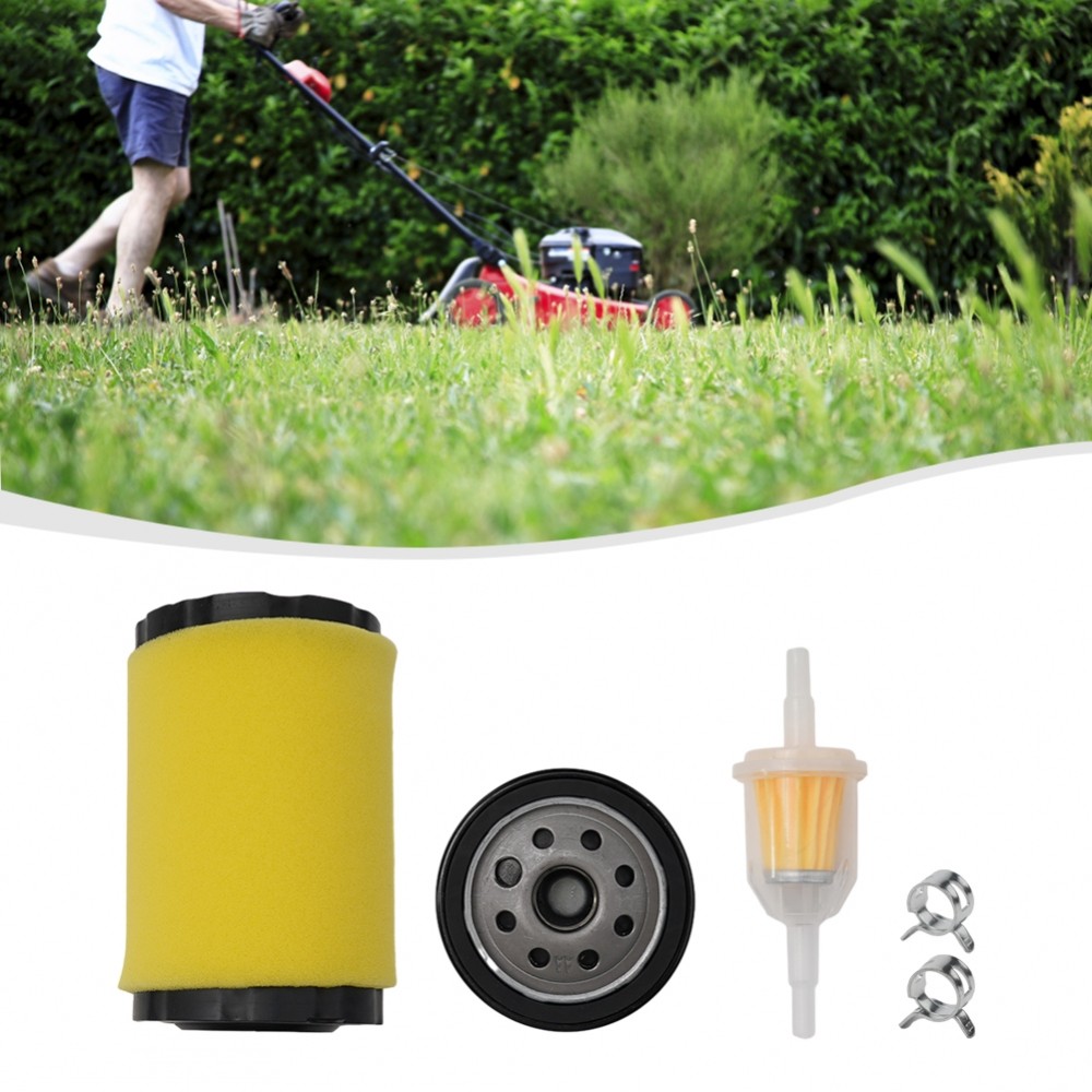 [DOLLDOLL-VN]Efficient Air Filter and Oil Filter Kit for Husqvarna YTA18542 YTA24V48 YTH18542
